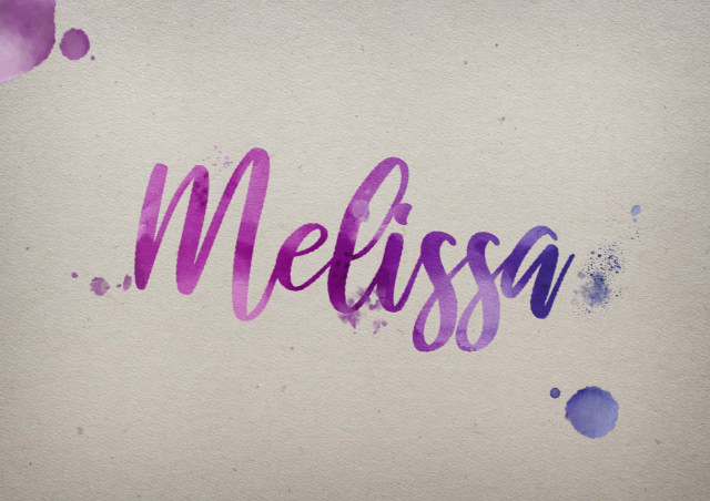 Free photo of Melissa Watercolor Name DP