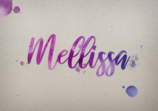 Free photo of Mellissa Watercolor Name DP