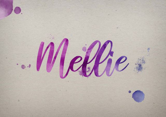 Free photo of Mellie Watercolor Name DP