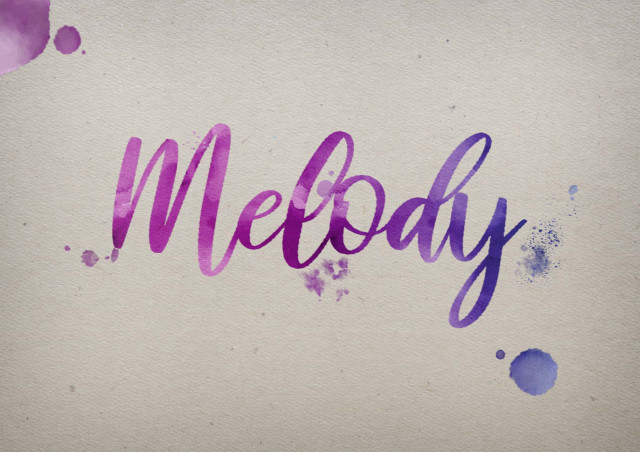 Free photo of Melody Watercolor Name DP