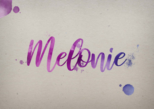 Free photo of Melonie Watercolor Name DP