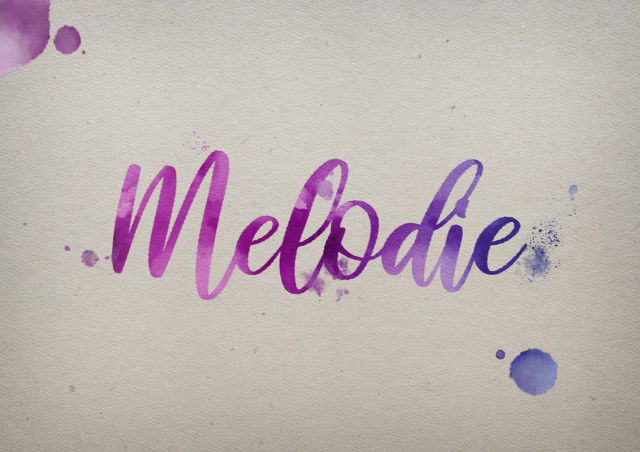 Free photo of Melodie Watercolor Name DP