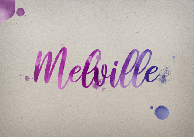 Free photo of Melville Watercolor Name DP