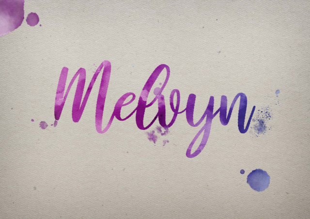 Free photo of Melvyn Watercolor Name DP