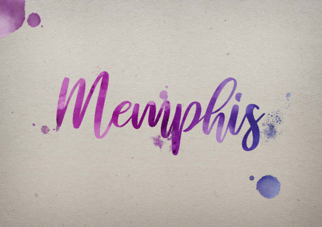 Free photo of Memphis Watercolor Name DP