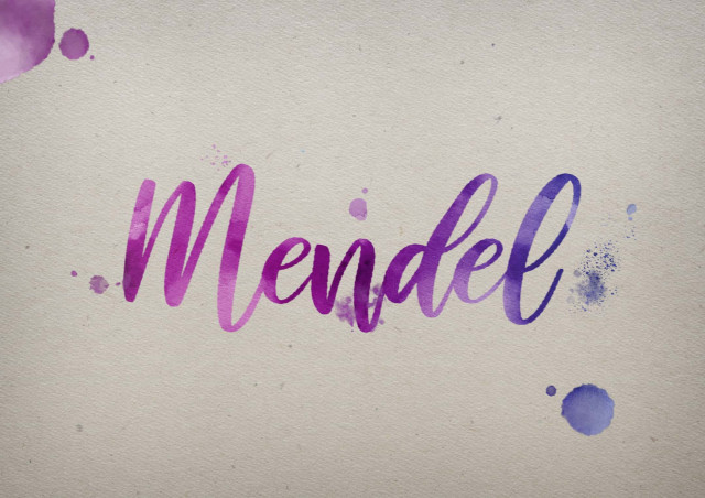 Free photo of Mendel Watercolor Name DP