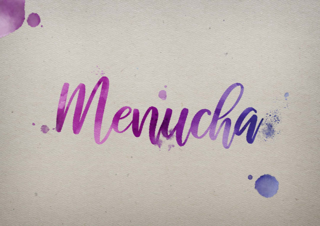 Free photo of Menucha Watercolor Name DP