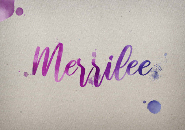 Free photo of Merrilee Watercolor Name DP