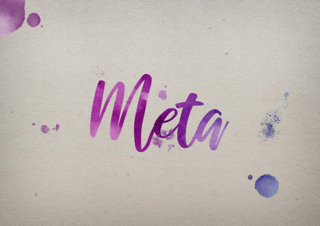 Free photo of Meta Watercolor Name DP