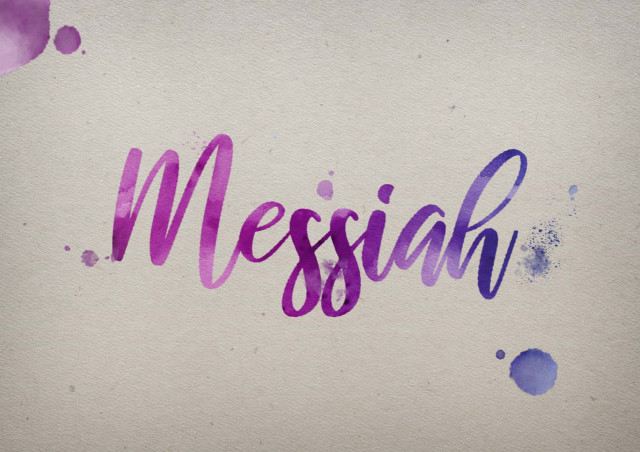Free photo of Messiah Watercolor Name DP