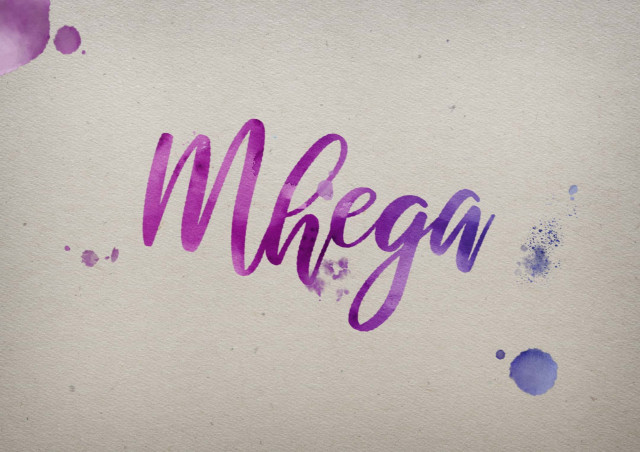 Free photo of Mhega Watercolor Name DP