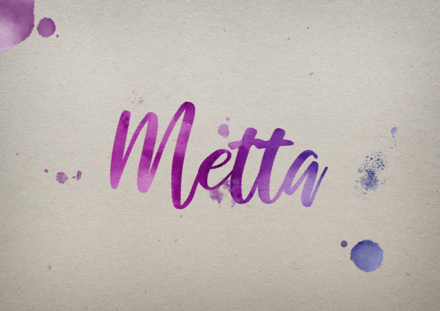 Free photo of Metta Watercolor Name DP
