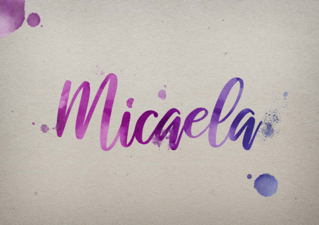 Free photo of Micaela Watercolor Name DP