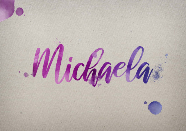 Free photo of Michaela Watercolor Name DP