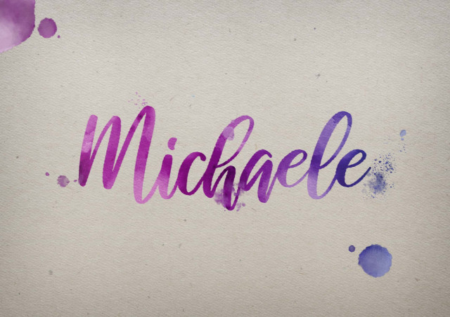 Free photo of Michaele Watercolor Name DP