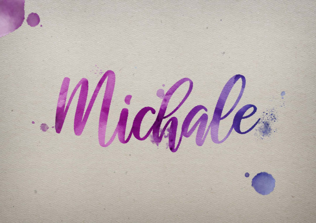 Free photo of Michale Watercolor Name DP