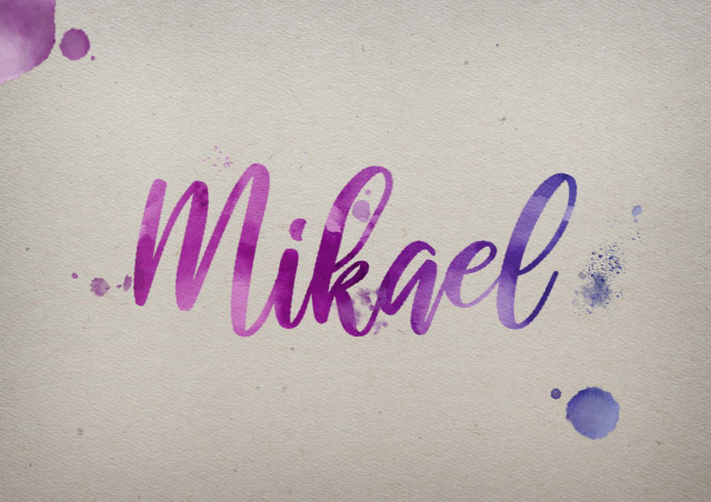 Free photo of Mikael Watercolor Name DP