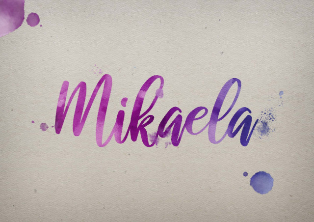 Free photo of Mikaela Watercolor Name DP