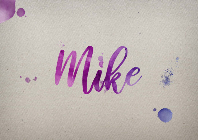 Free photo of Mike Watercolor Name DP