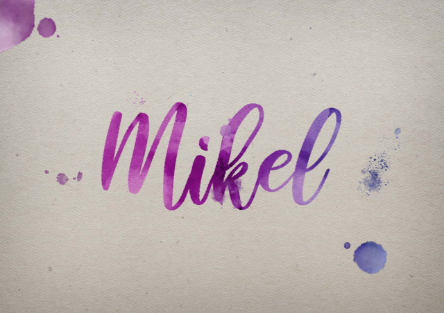 Free photo of Mikel Watercolor Name DP