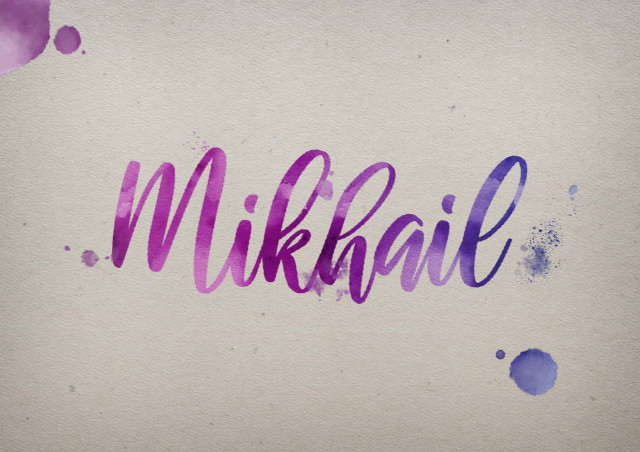 Free photo of Mikhail Watercolor Name DP