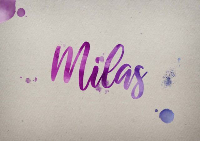 Free photo of Milas Watercolor Name DP