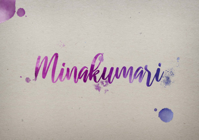 Free photo of Minakumari Watercolor Name DP