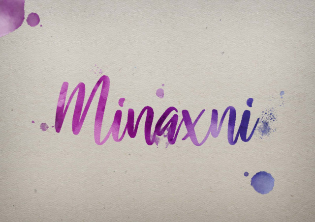 Free photo of Minaxni Watercolor Name DP