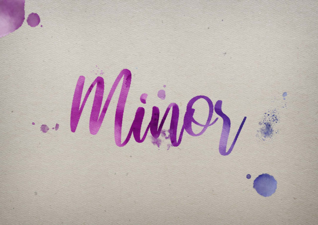 Free photo of Minor Watercolor Name DP