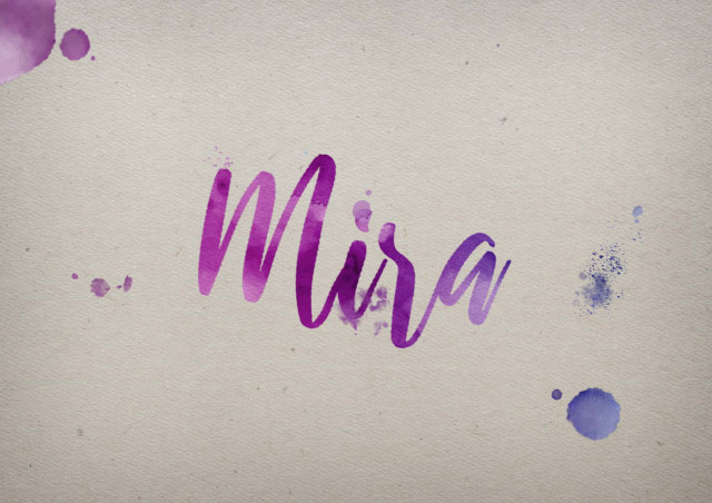 Free photo of Mira Watercolor Name DP