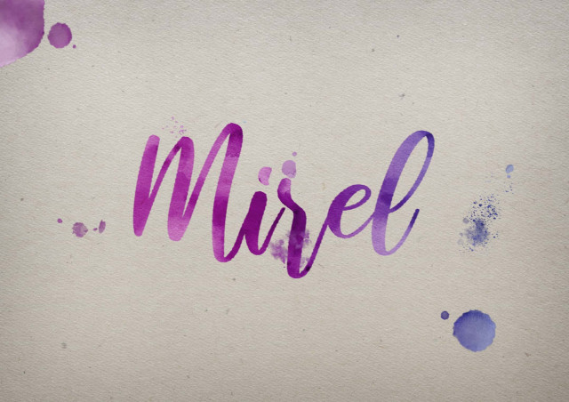 Free photo of Mirel Watercolor Name DP