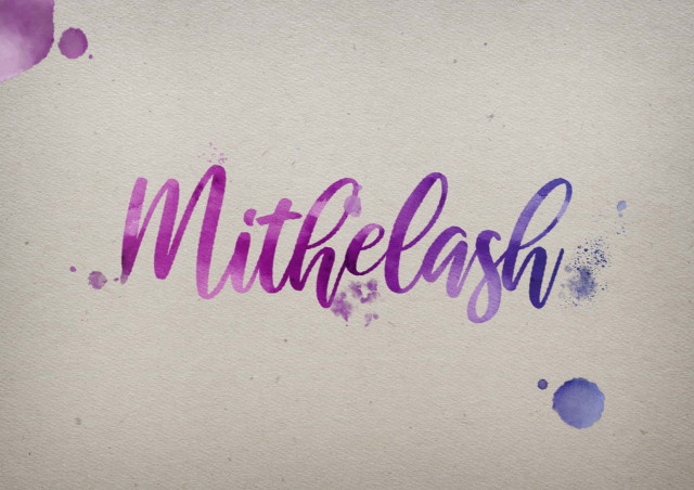 Free photo of Mithelash Watercolor Name DP