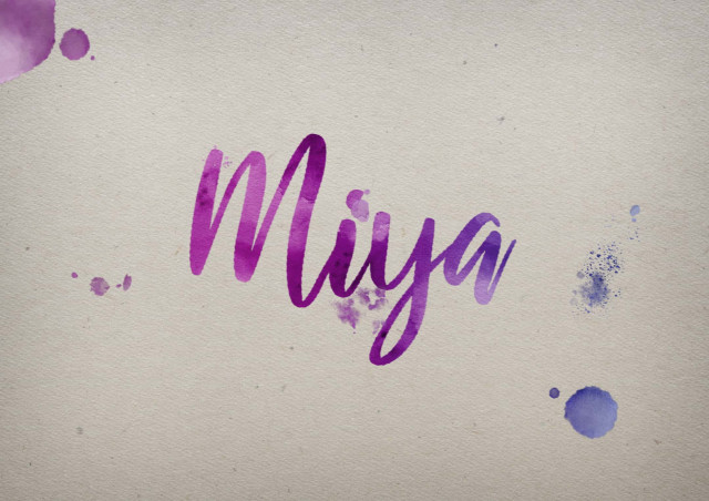 Free photo of Miya Watercolor Name DP