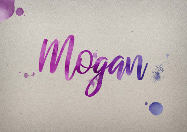 Free photo of Mogan Watercolor Name DP