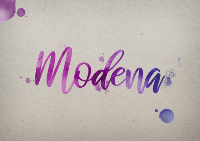 Free photo of Modena Watercolor Name DP