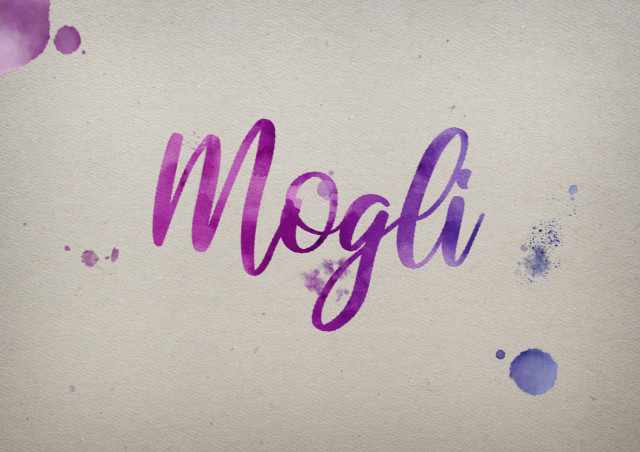 Free photo of Mogli Watercolor Name DP