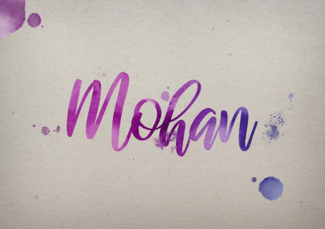 Free photo of Mohan Watercolor Name DP