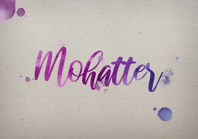 Free photo of Mohatter Watercolor Name DP