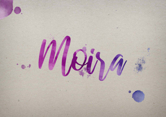 Free photo of Moira Watercolor Name DP