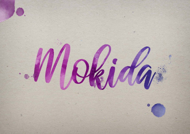 Free photo of Mokida Watercolor Name DP