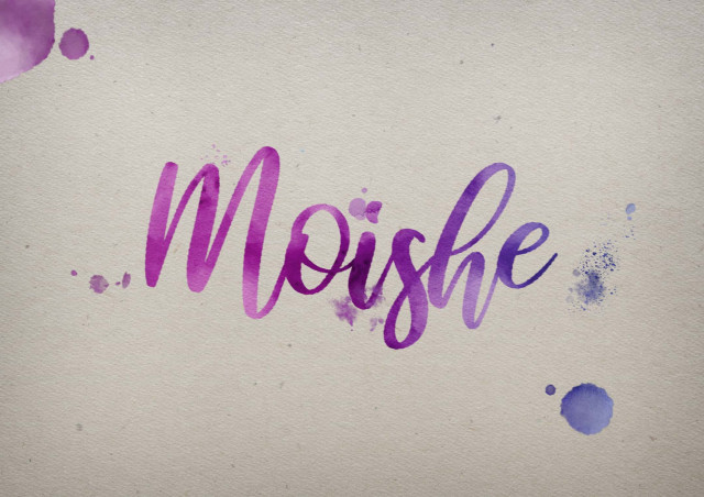 Free photo of Moishe Watercolor Name DP