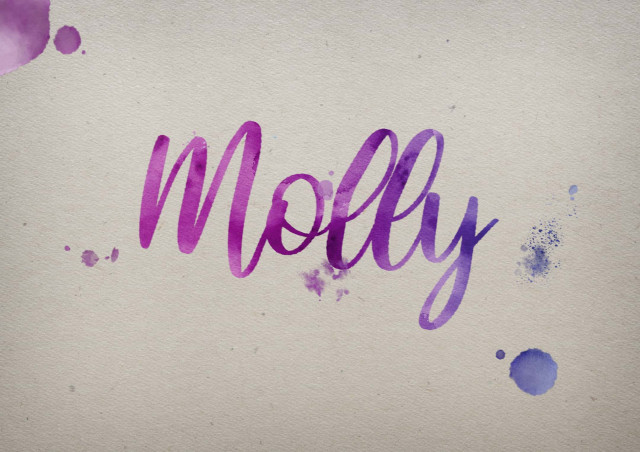 Free photo of Molly Watercolor Name DP