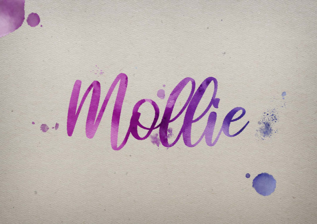 Free photo of Mollie Watercolor Name DP