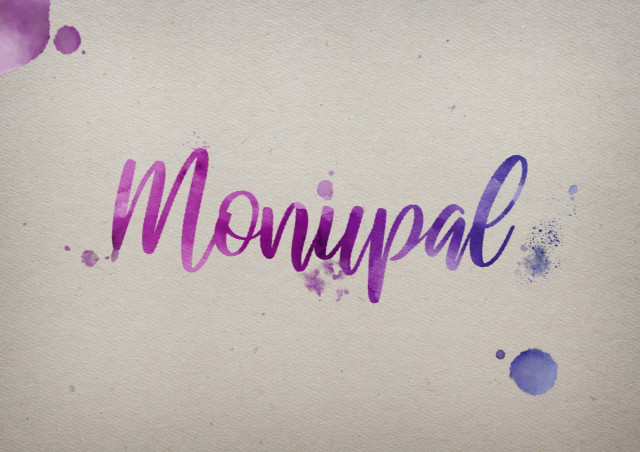 Free photo of Monupal Watercolor Name DP