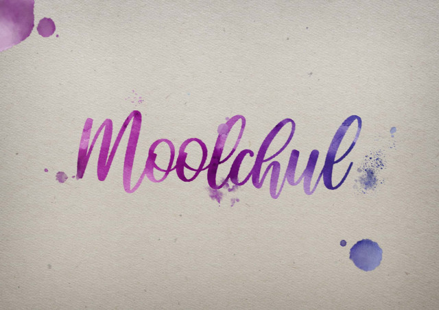 Free photo of Moolchul Watercolor Name DP