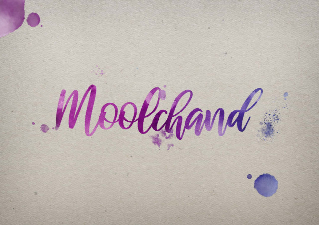 Free photo of Moolchand Watercolor Name DP