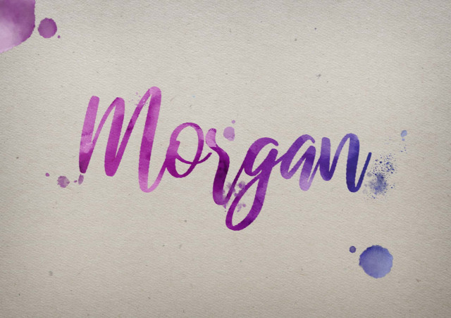 Free photo of Morgan Watercolor Name DP