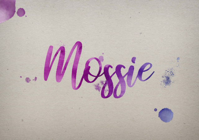 Free photo of Mossie Watercolor Name DP