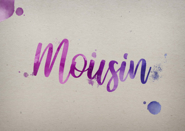 Free photo of Mousin Watercolor Name DP