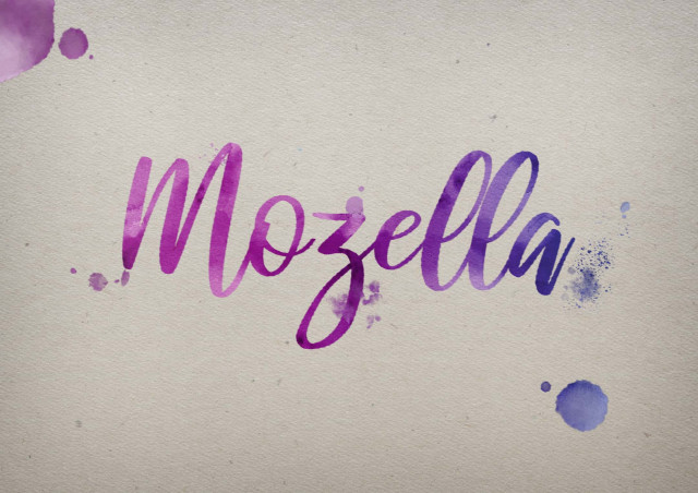 Free photo of Mozella Watercolor Name DP